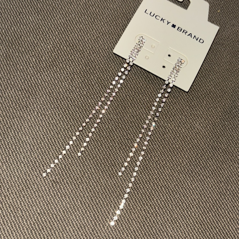 Lucky Brand Silver Dangle Earrings